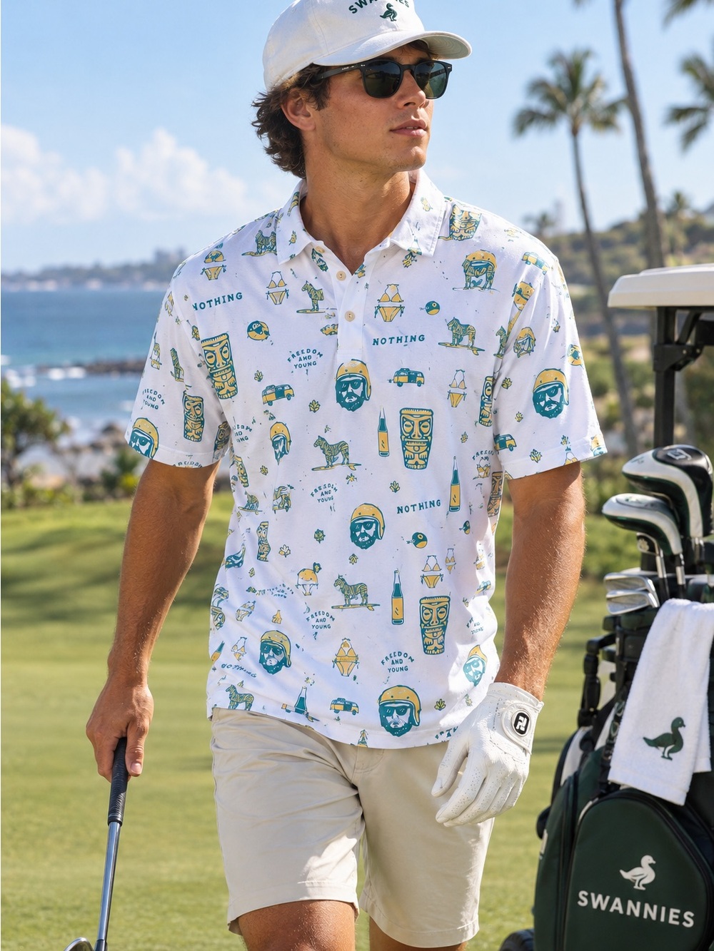 SWANNIES GOLF Jerry Icon Polo Shirt